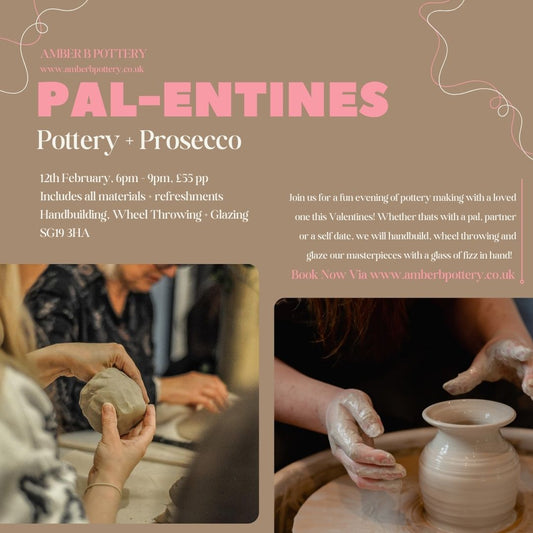 PAL-ENTINES WORKSHOP - Pottery + Prosecco