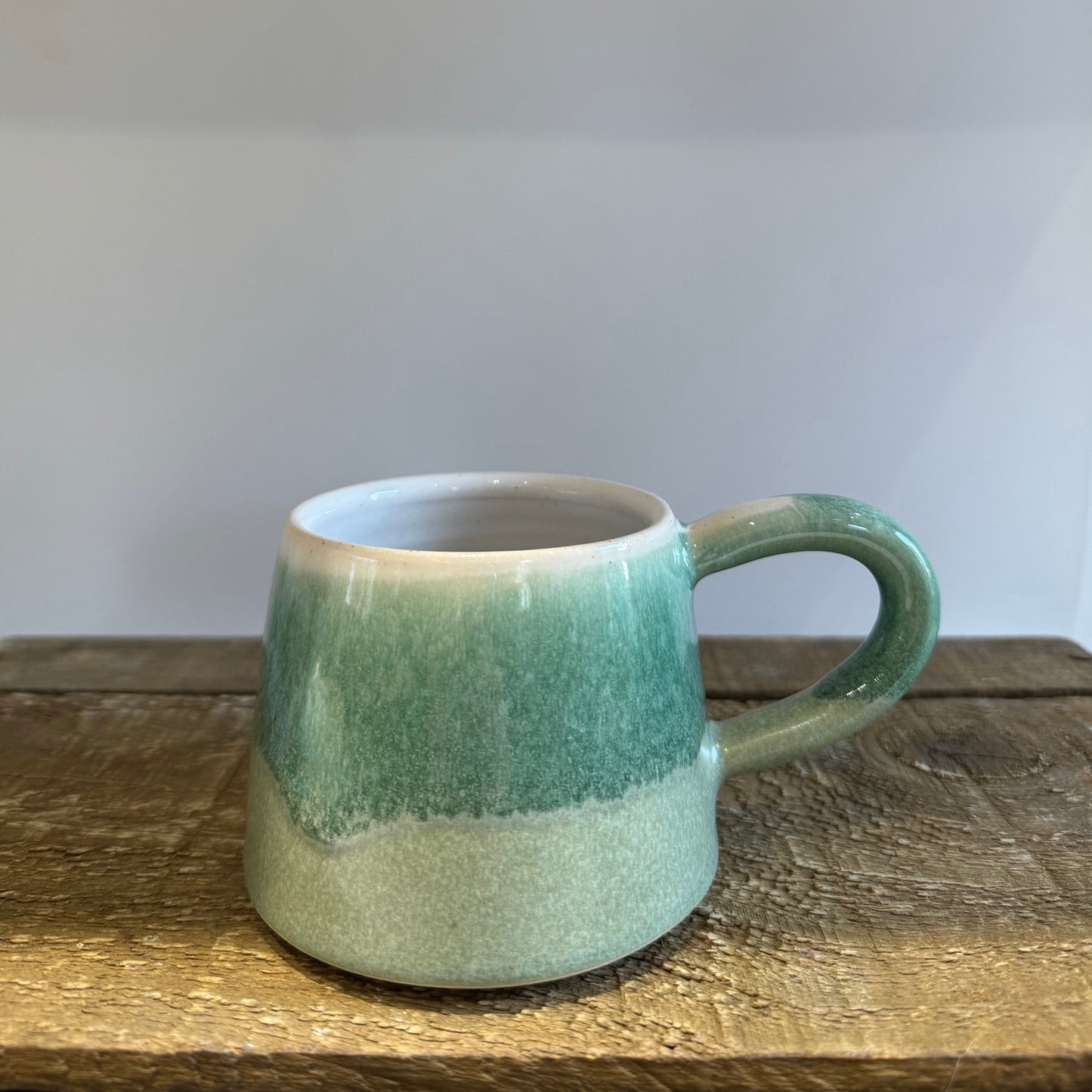 Green Coned Mugs