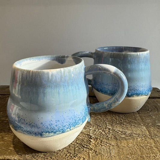 Large Blue Mugs