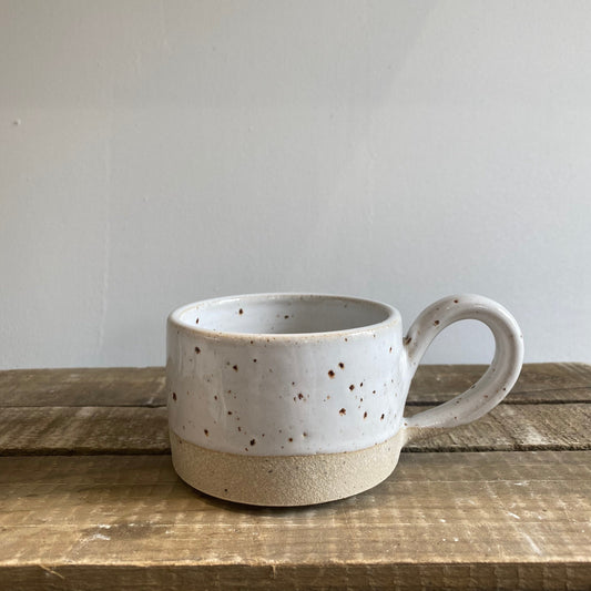 White Flecked Coffee Mug