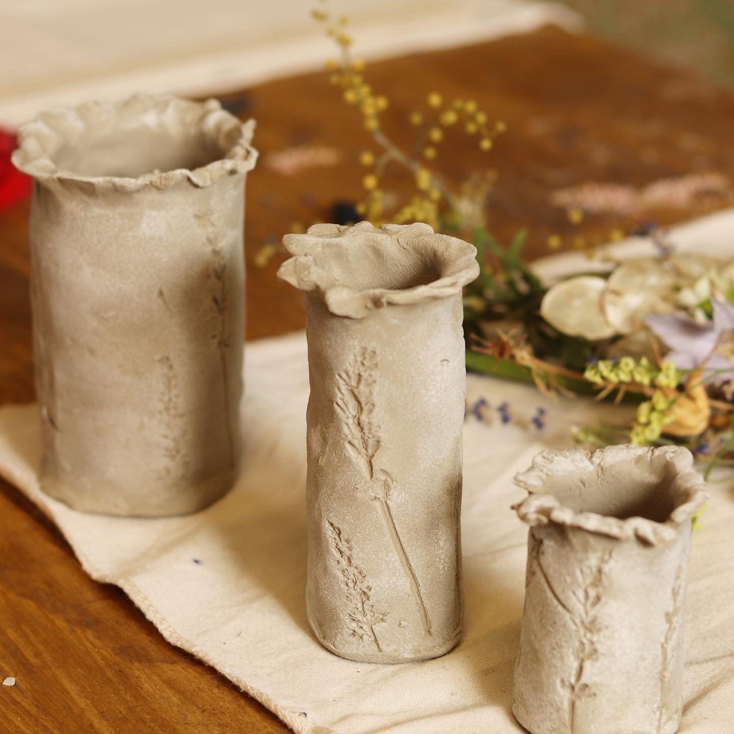 PRESSED FLOWER POTTERY - with Emily Tallulah Flowers