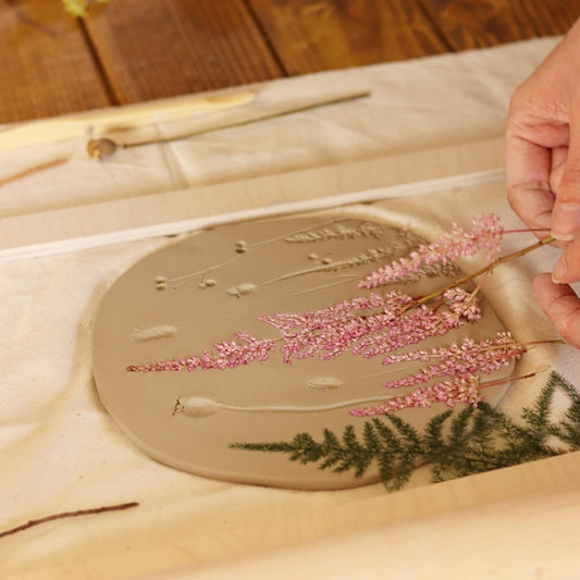 PRESSED FLOWER POTTERY - with Emily Tallulah Flowers