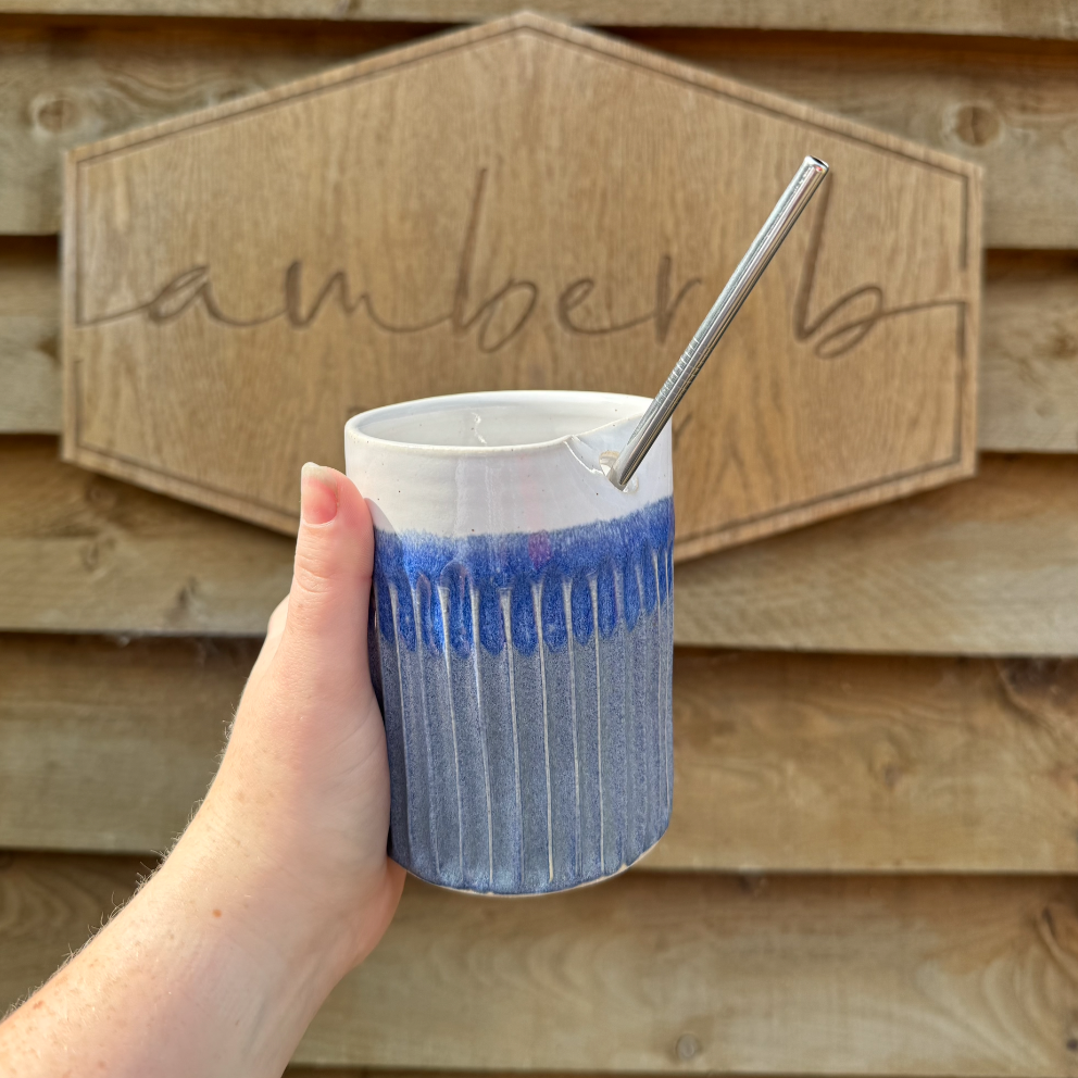 Straw Cups - Blue